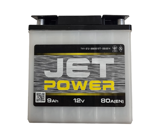 Акумулятор 12 V 9 Ah Jet Power 80a куругла клема, фото 1