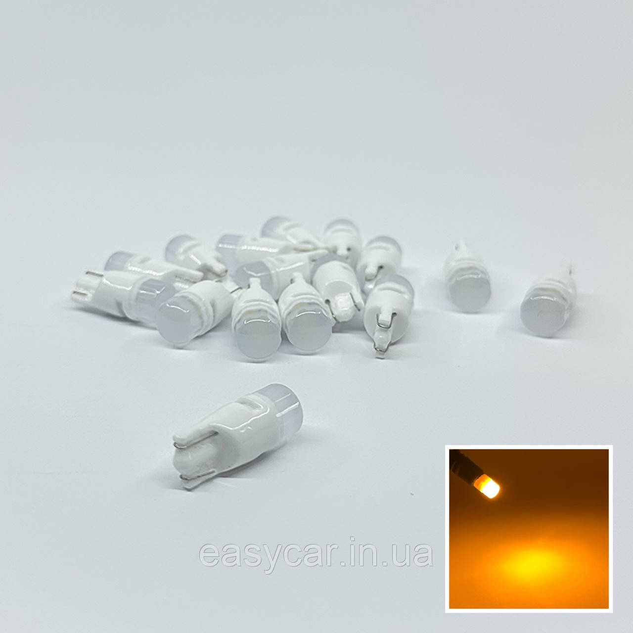 Лампи габаритів LED T10 W5W, підсвітка номера КЕРАМІКА