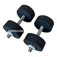 Гантелі збірні металеві сталеві 2 шт по 22 кг  з порошковим фарбуванням