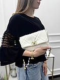 Сумка жіноча клатч Chanel 19 Flap Bag білий Шанель, фото 3