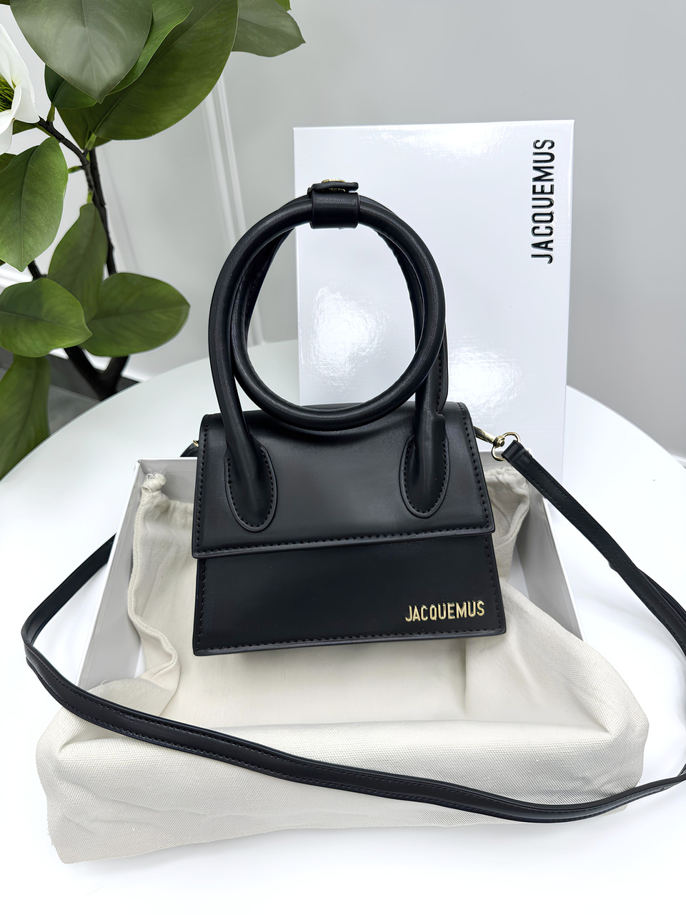 Преміумсумка жіноча Jacquemus чорний клатч Жакмюс, фото 1