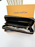 Чоловічий гаманець Louis Vuitton коричневий класик Луї Вітон гаманець унісекс, фото 5