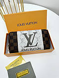 Чоловічий гаманець Louis Vuitton коричневий шаховий Луї Вітон гаманець унісекс, фото 2