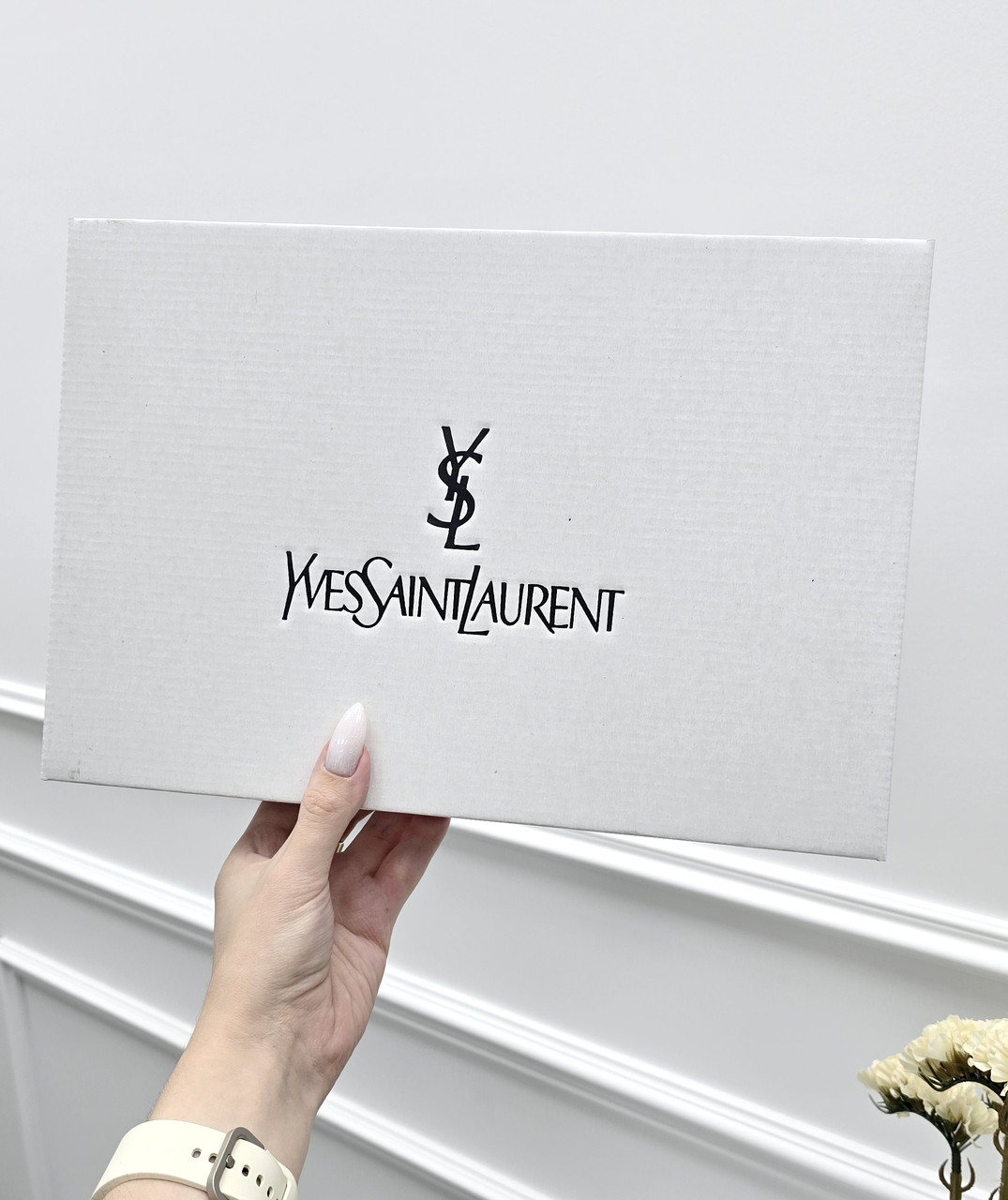 Фірмове паковання коробка Yves Saint-Laurent, паковання на подарунок. Подарункова брендова упаковка Ів Сен-Лоран, фото 1