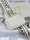 Сумка жіноча Маркбалкс 2в1 молочний Marc Jacobs 2 в 1, фото 6