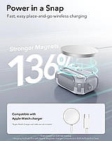 Протиударний чохол з карабіном ESR Cyber Tough FlickLock (HaloLock) для AirPods Pro 2, Silver Grey, фото 7