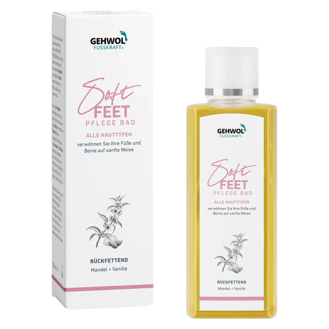 Ванна для ніг з мигдалем і ваніллю Gehwol Soft Feet 200 мл