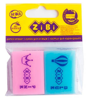 Набір гумок ZiBi KIDS Line Кристал 32х23х7 мм 2 штуки ZB.5456-2