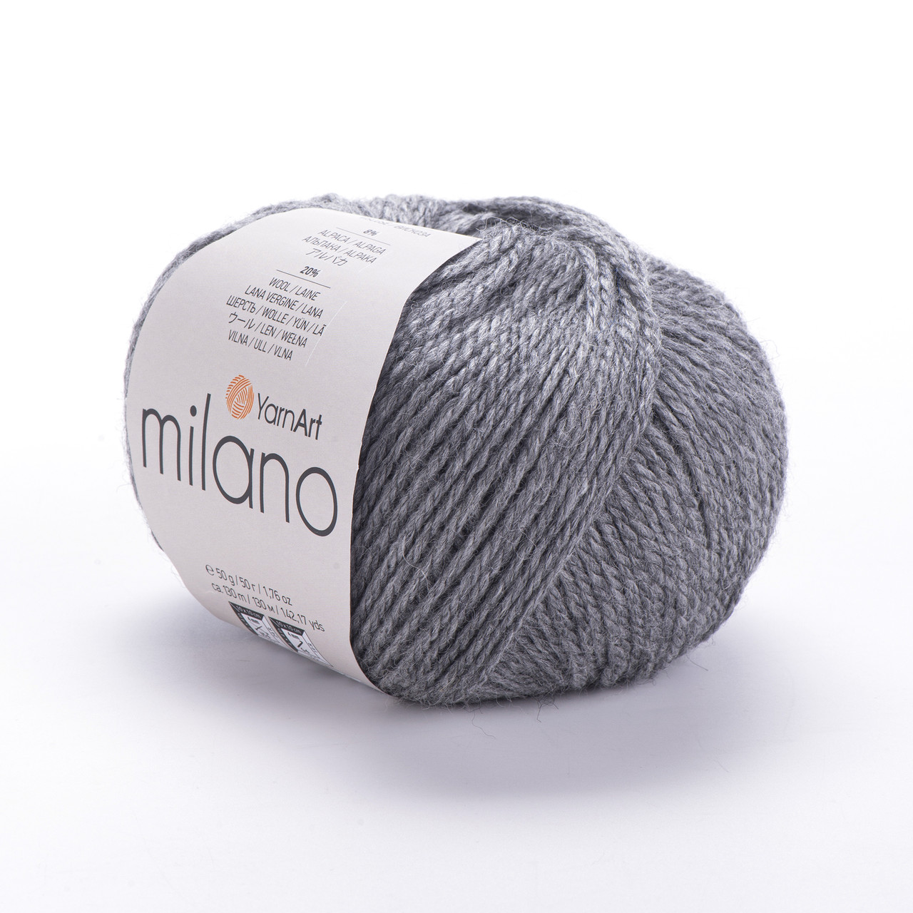 Пряжа YarnArt Milano № 868 сірий (Ярнарт Мілано), фото 1
