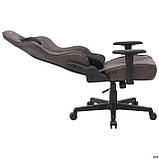 Крісло геймерське шкірзамінник VR Racer Expert Kintaro / Рейсер Кінтаро коричневе, ТМ Амф, фото 4