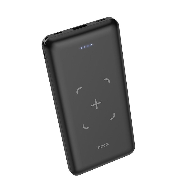 Павербанк повербанк з безпровідною зарядкою 10000mAh HOCO J50 |1USB| Чорний
