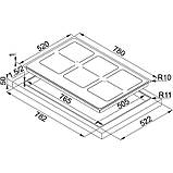 Варочна електро поверхня індукційна 6 конфорок Franke FHFS 786 3FLEXI GT CH, фото 4