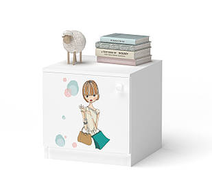 Тумбочка з однією дверкою з фотодруком