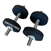 Гантелі збірні металеві сталеві 2 шт по 12 кг з порошковим фарбуванням