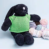 Yarnart MINK (Мінк) № 346/БН чорний (Пряжа синтетична, нитки для в'язання), фото 4