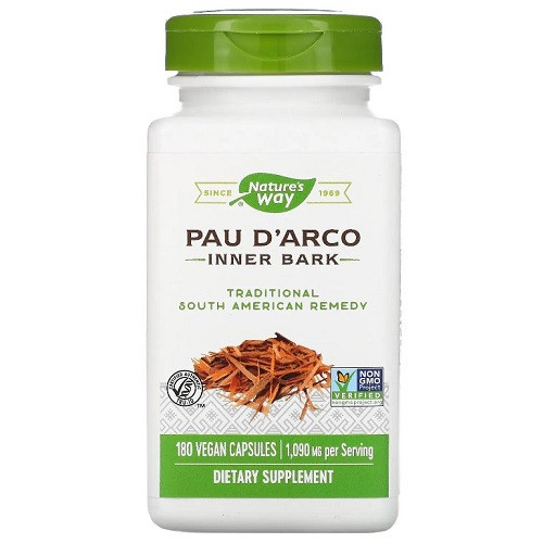 По д'арко (Кора мурашиного дерева) Nature's Way Pau D'arco 1090 mg (180 капсул.), фото 1