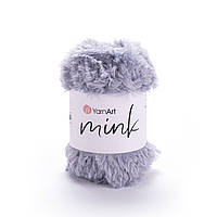 Yarnart MINK (Мінк) № 334 світло-сірий (Пряжа синтетична, нитки для в'язання)