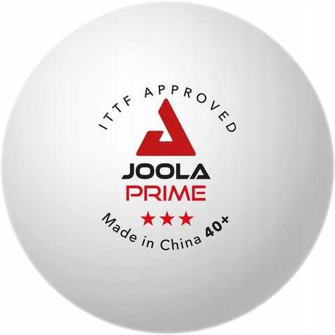 М'ячі для настільного тенісу Joola Prime 40+ White 6 шт (40031), фото 1