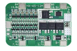 BMS контролер для Li-Ion HX-6S 15A 24V PCB BMS плата балансування та заряджання