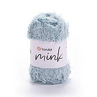 Yarnart MINK (Мінк) № 348 блакитний (Пряжа синтетична, нитки для в'язання)