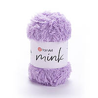 Yarnart MINK (Мінк) № 350 бузковий (Пряжа синтетична, нитки для в'язання)