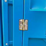 Вуличний біотуалет для людей з інвалідністю, кабінка біотуалет синя (бак 250 л), фото 10
