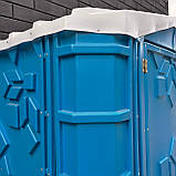 Вуличний біотуалет для людей з інвалідністю, кабінка біотуалет синя (бак 250 л), фото 4