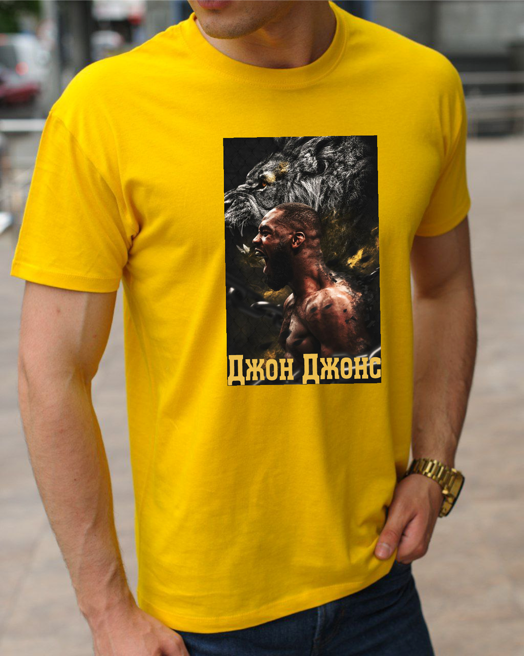 Якісні футболки з боксерами, принт Джон Джонс, одяг боксерською тематикою розмір S, фото 1