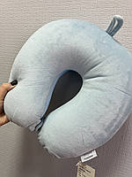 Подушка під голову — підкова, блакитна