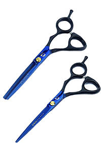 Набір перукарських ножиць PROline 5,5" PL255 Blue (3 клас)