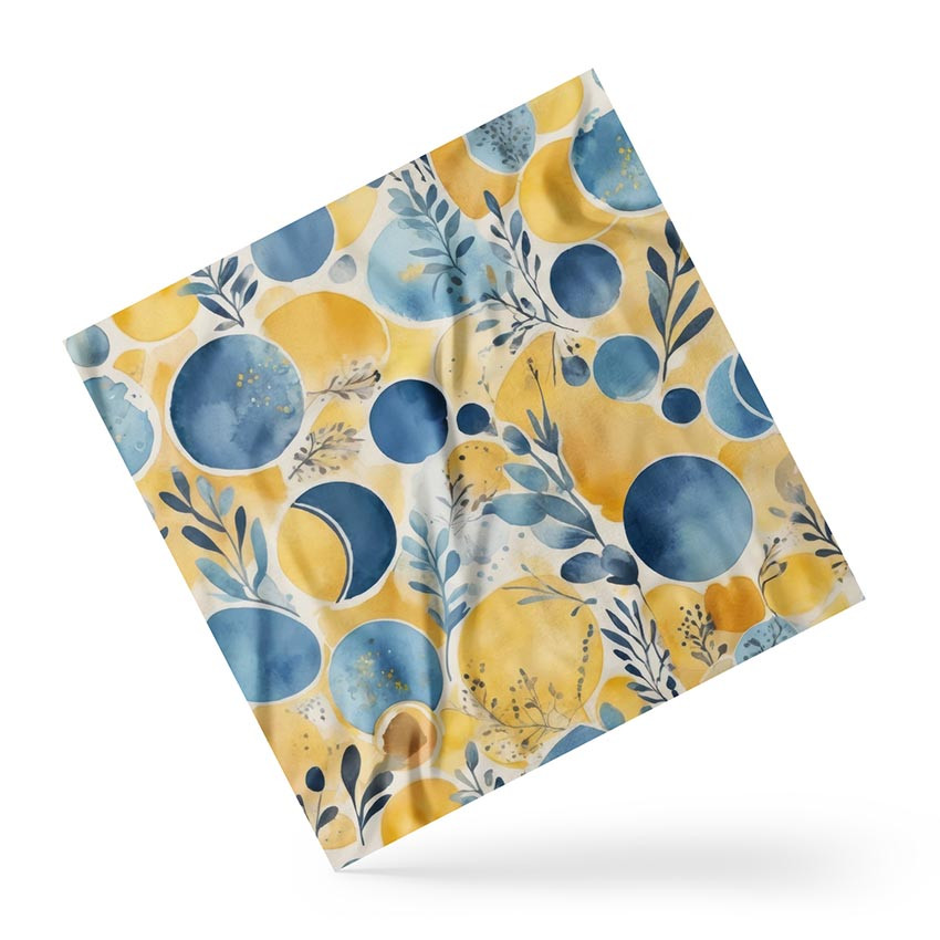 Хустка на голову і шию «Квітковий патерн. Floral pattern»