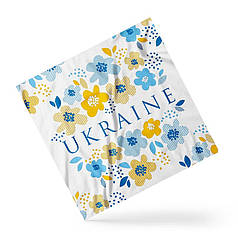 Хустка на голову і шию «Квітуча Україна. Flowering Ukraine»