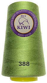 Швейна нитка Kiwi 40/2 No388 відтінок хакі