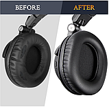 Амбушури для навушників Audio-Technica ATH M50XBT2 M50XBT M50X M50RD M20x M30X M40X SX1a MSR7, фото 2