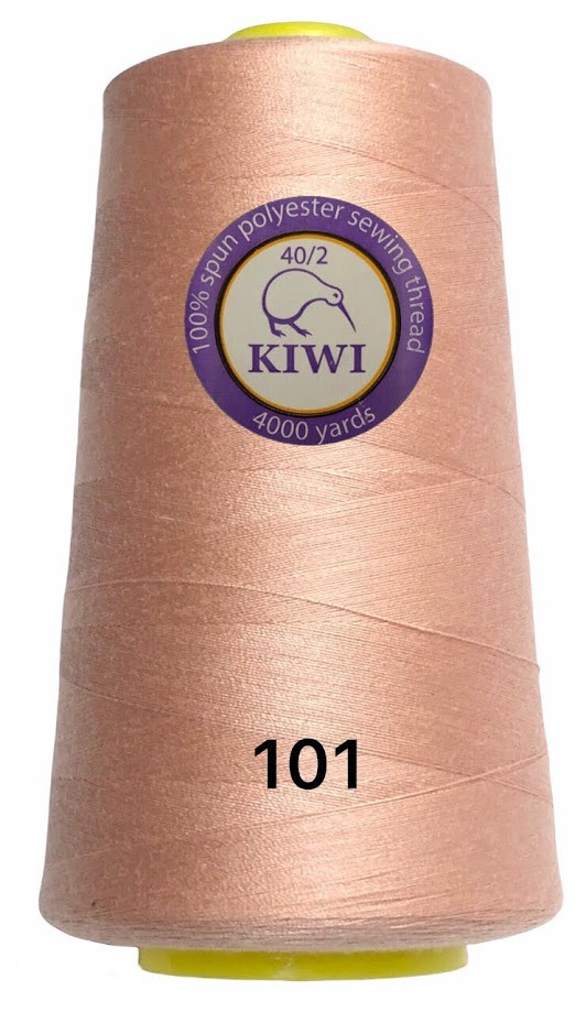 Швейна нитка Kiwi 40/2 No101 відтінок ніжно-рожевий, фото 1