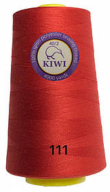 Швейна нитка Kiwi 40/2 No111 відтінок червоний