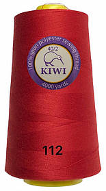 Швейна нитка Kiwi 40/2 No112 відтінок червоний