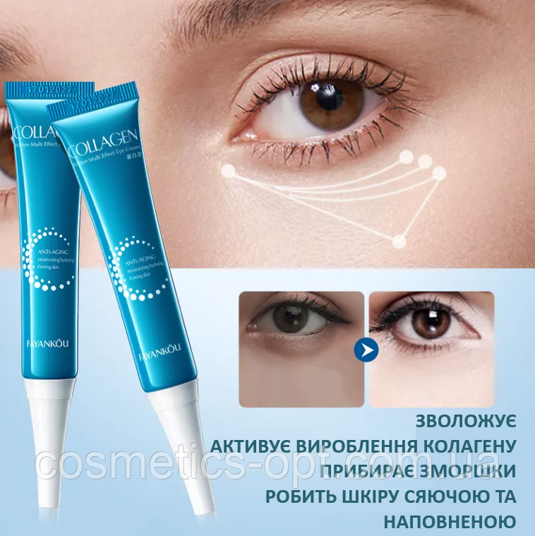 Колагеновий крем для наповнення шкіри навколо очей Fayankou Collagen Moisturizing Eye Cream, 20 g
