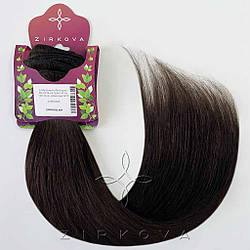 Натуральне Азіатське Волосся на Тресі 50 см 100 грам, Шоколад №1C