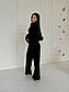Жіночий в'язаний костюм зі штанами палаццо та вільним подовженим светром (р. 42-48) 63KO3740, фото 3