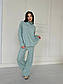 Жіночий в'язаний костюм зі штанами палаццо та вільним подовженим светром (р. 42-48) 63KO3740, фото 6