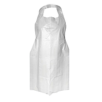Фартух з поліетилену одноразовий 75*120/12 білий, 100 шт