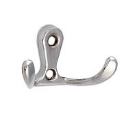 Гачок меблевий подвійний DW19 (WP19) на 2 ріжка (економ)