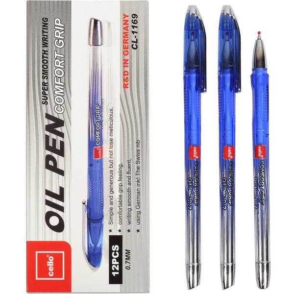 Ручка масляна "OIL PEN" Cello CL-1169 синя