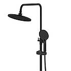 Душова система універсальна Qtap Taurus на три споживачі (з виливом) QTTAU111BLM45666 Black Matt, фото 4