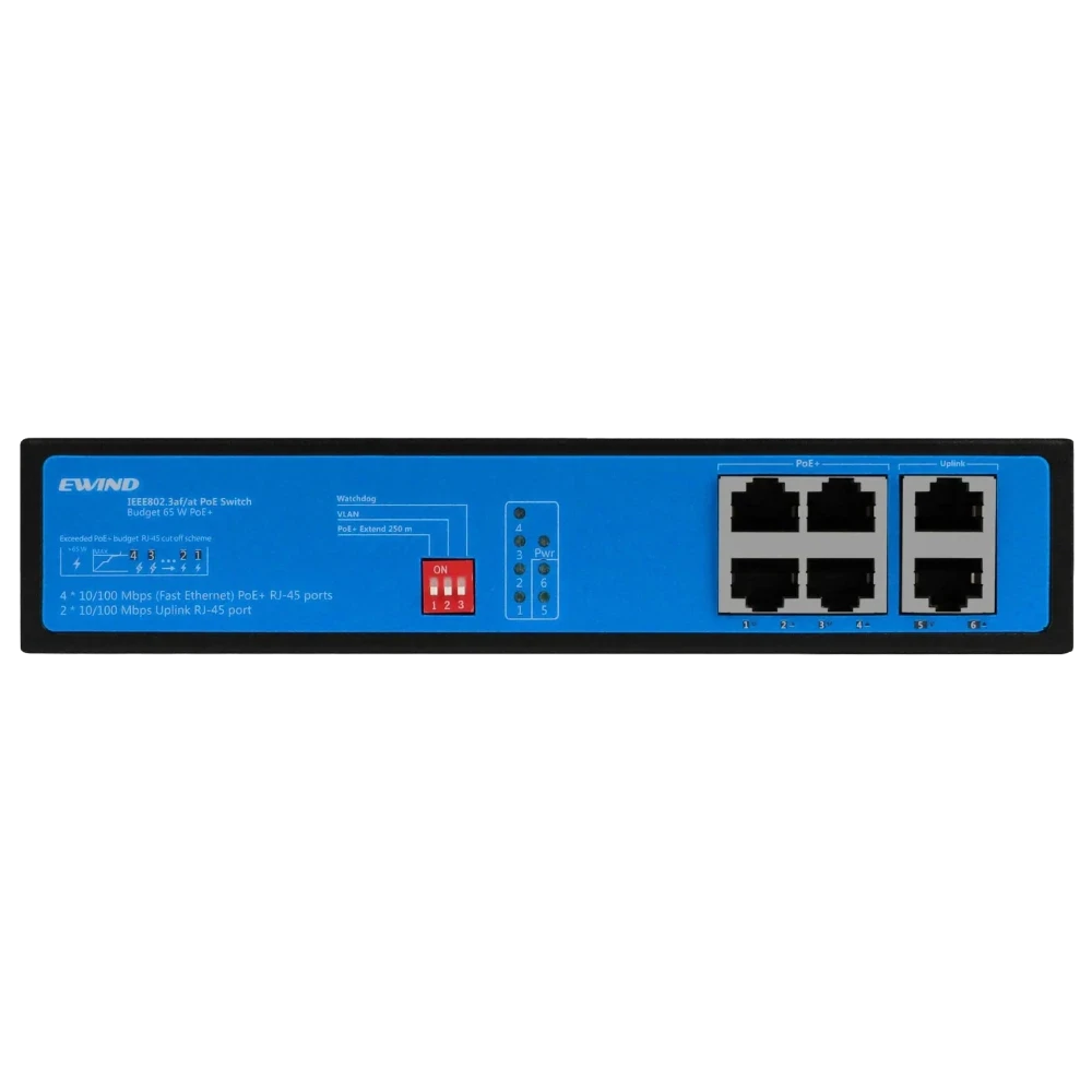 Ewind EW-S1906CF-AP 4-портовий 100M POE