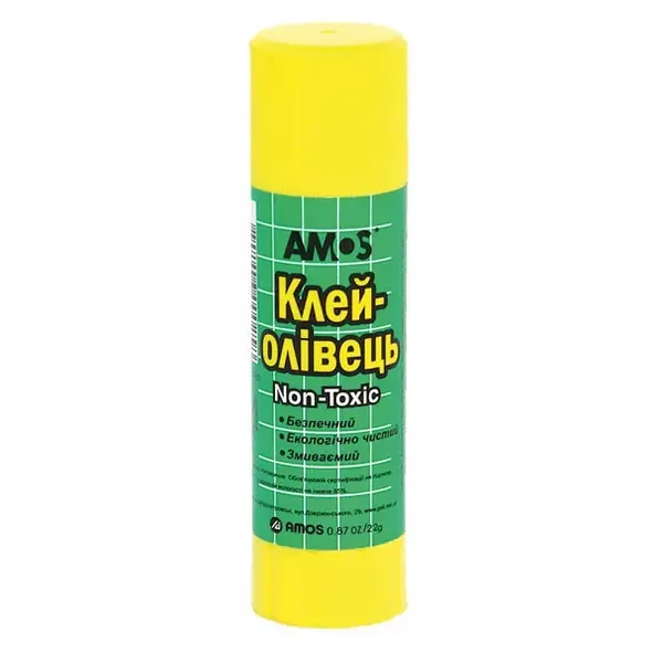 Клей-олівец Amos 22гр. PVP, GSW22