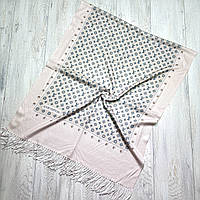 Теплий кашеміровий палантин Louis Vuitton. Натуральний турецький зимовий шарф Луі Вітон Бежевий