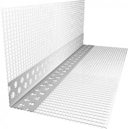 Накутник фасадний пластиковий з арм. сіткою 2,5 м, фото 1