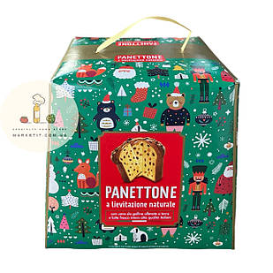 Новорічний панатон Panettone Lievitazione Naturale, з родзинками та цукатами Італія 750 г.